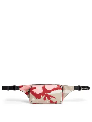 Nylon Belt Bag In Camo Print