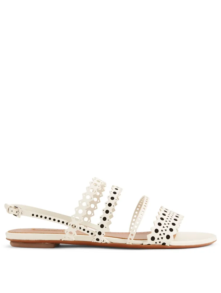 Lasercut Leather Sandals