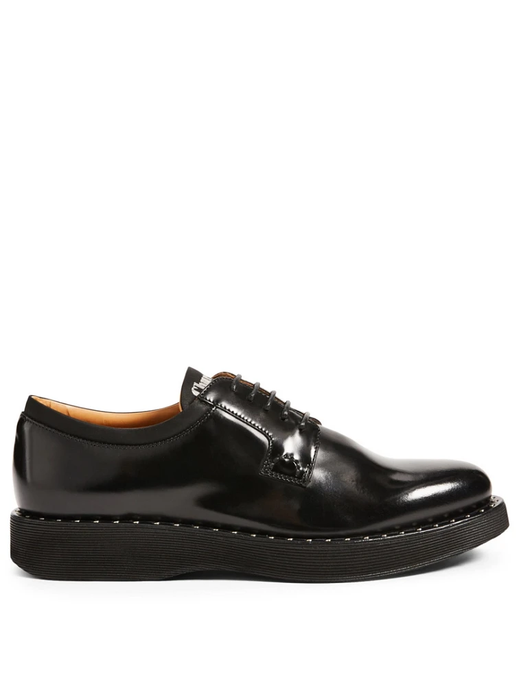 Brandy Leather Derby Shoes