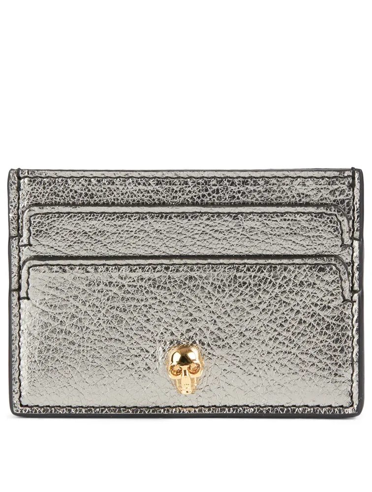 Metallic Leather Card Holder