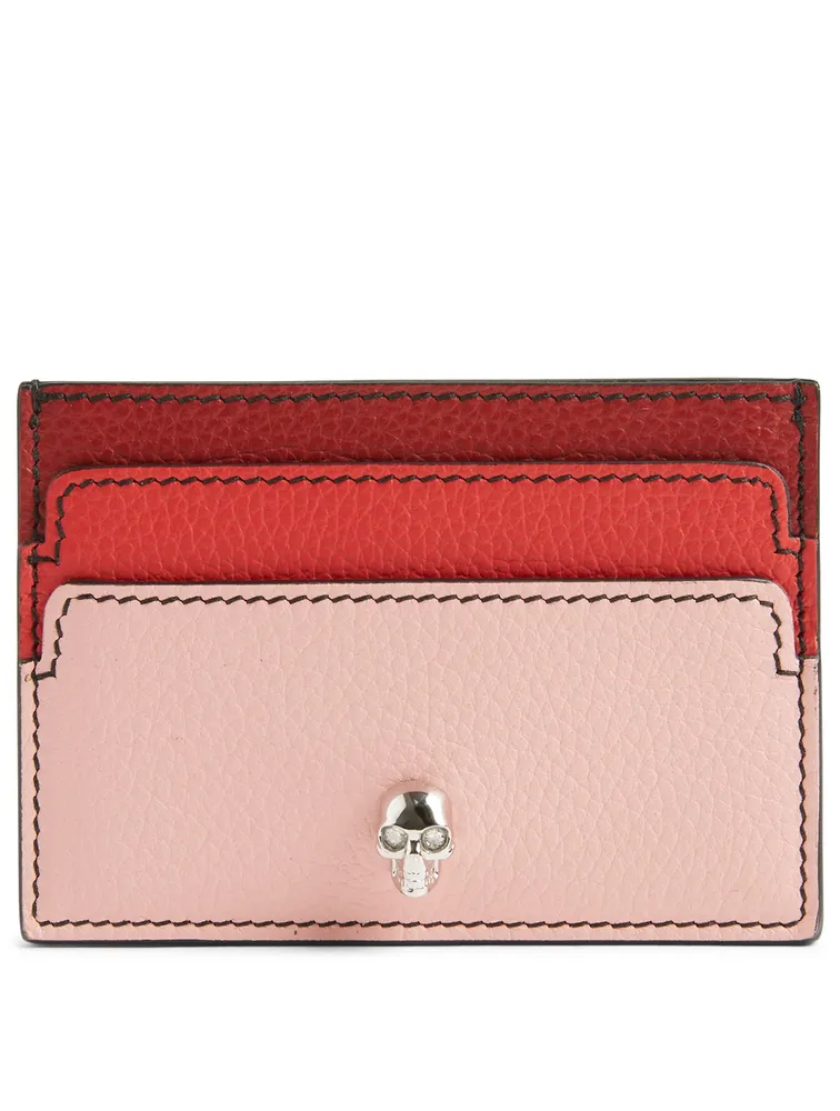 Tricolour Leather Card Holder