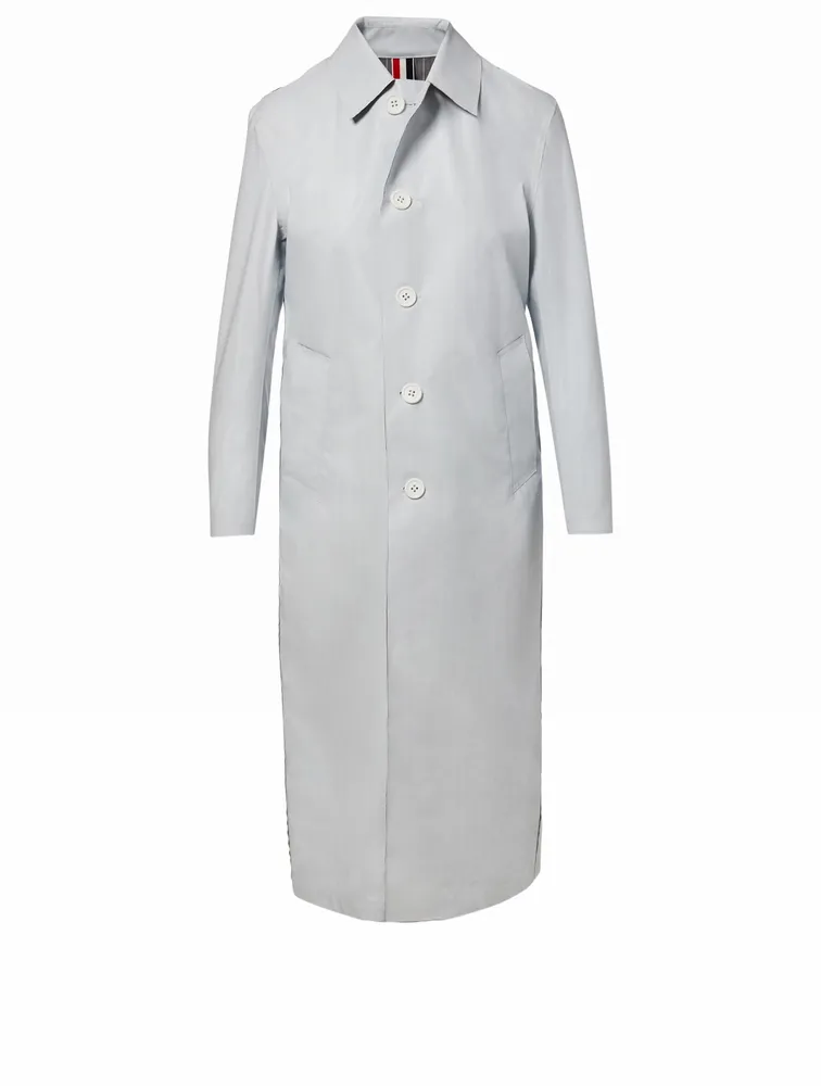 Reversible Wool Coat With Stripe Detail