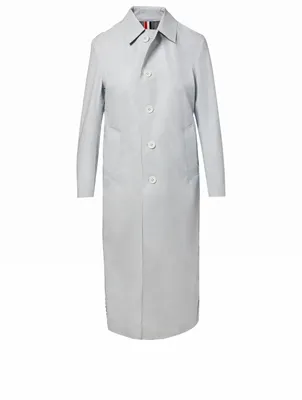 Reversible Wool Coat With Stripe Detail
