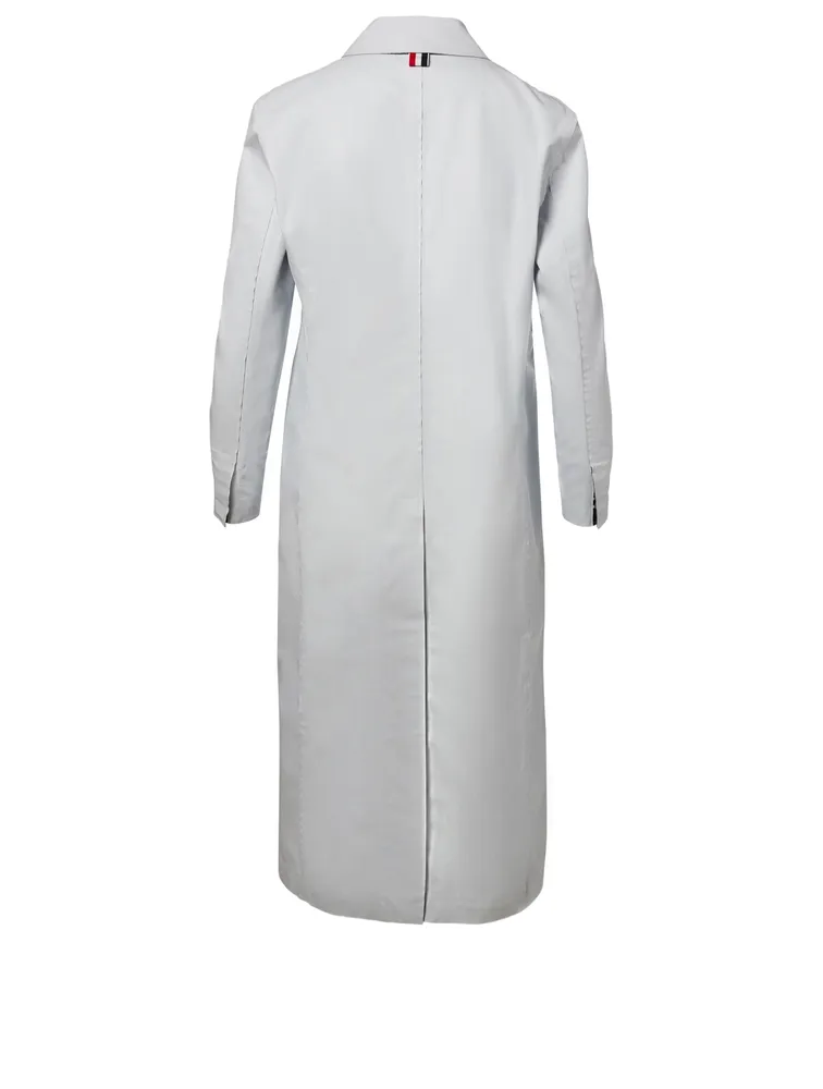 Reversible Wool Coat With Stripe Detail