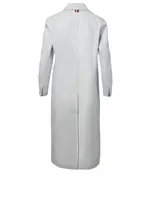 Reversible Wool Coat With Stripe Detail