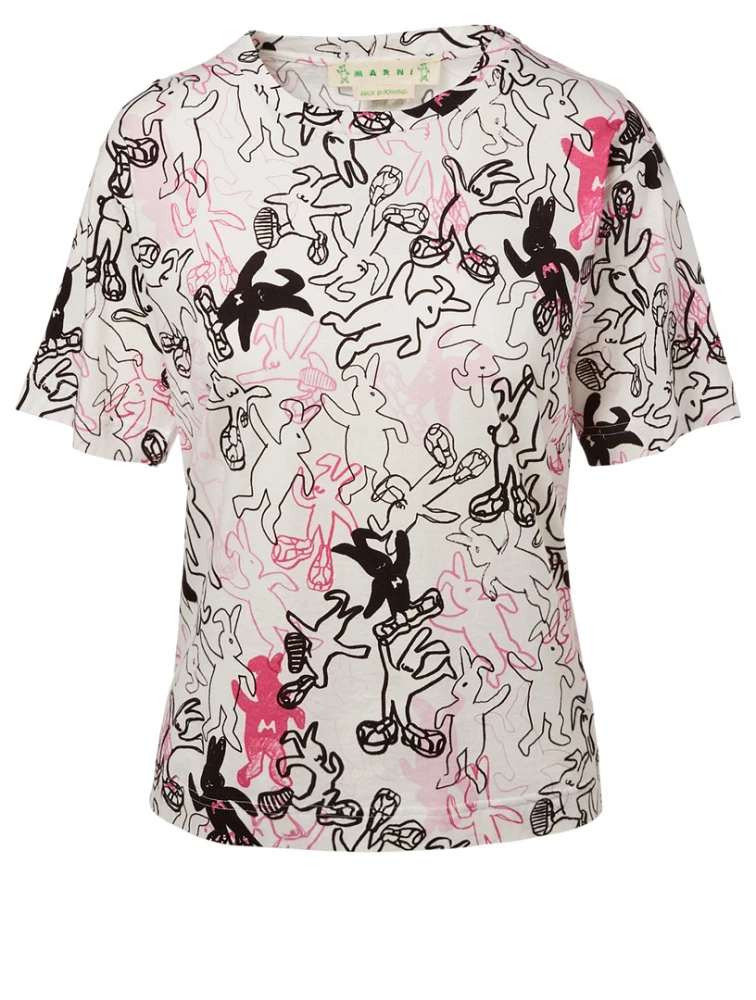 Dance Bunny Printed T-Shirt