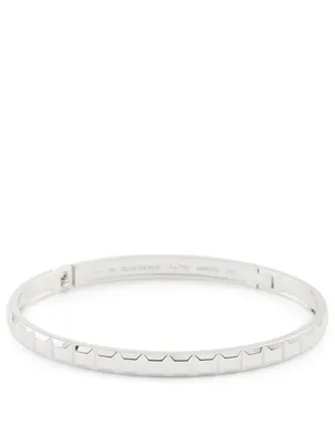 Clou De Paris Quatre White Gold Bangle Bracelet