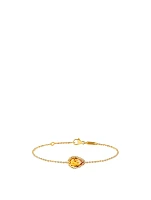 Serpent Boheme Gold Chain Bracelet With Citrine