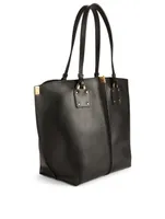 Medium Vick Leather Tote Bag