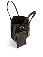 Medium Vick Leather Tote Bag