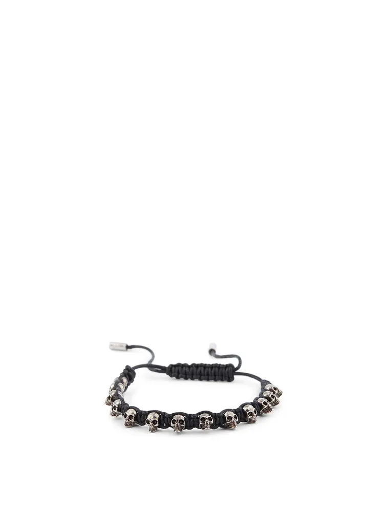 Skull Leather Friendship Bracelet