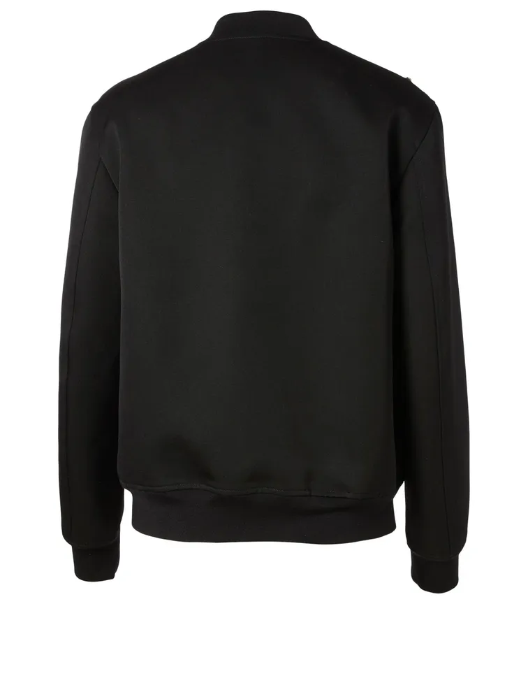 Embellished Wool Bomber Jacket