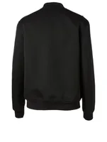 Embellished Wool Bomber Jacket