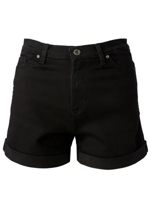 Emmy Cuffed High-Rise Jean Shorts