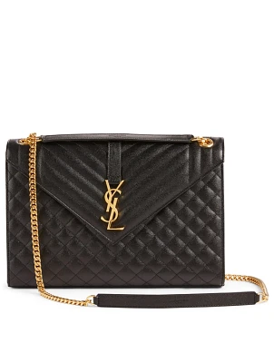 Large Envelope YSL Monogram Leather Bag