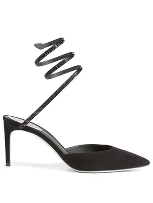 Cleo 75 Suede Strass Pumps