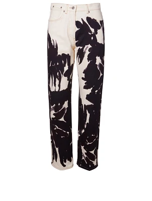 Pisco Printed High-Rise Boyfriend Jeans