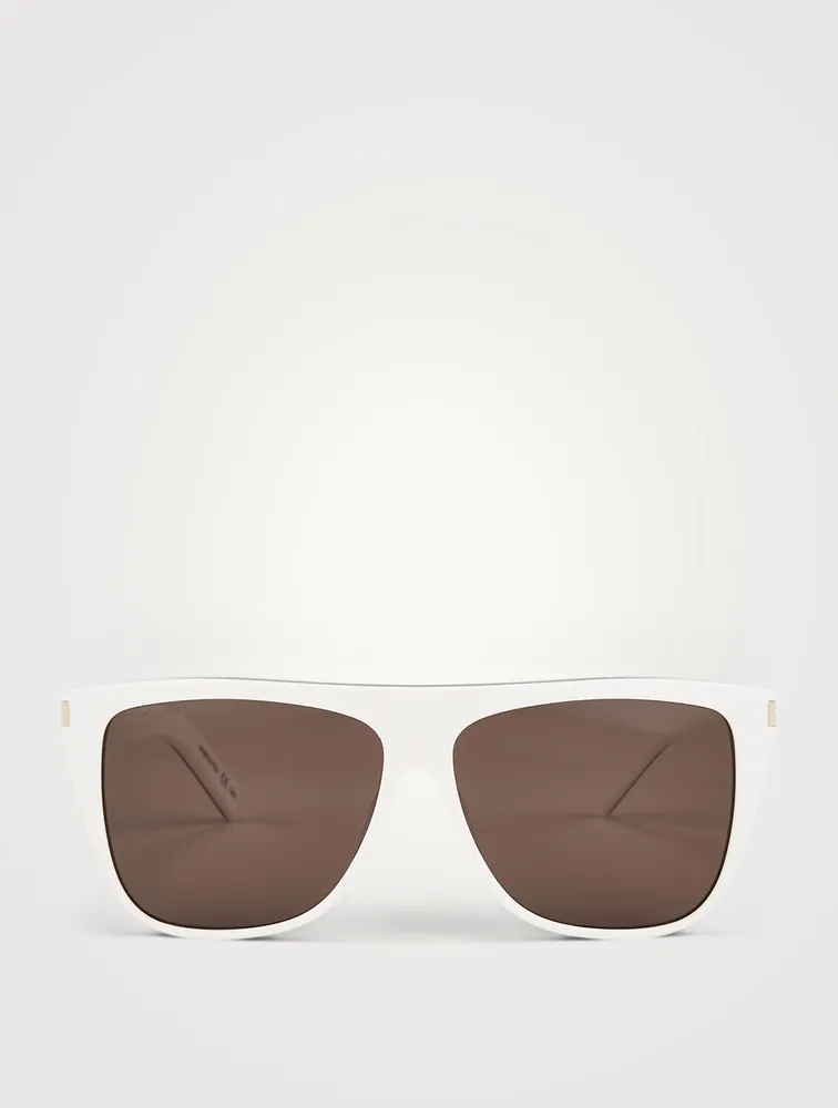 Two-Tone Square Sunglasses
