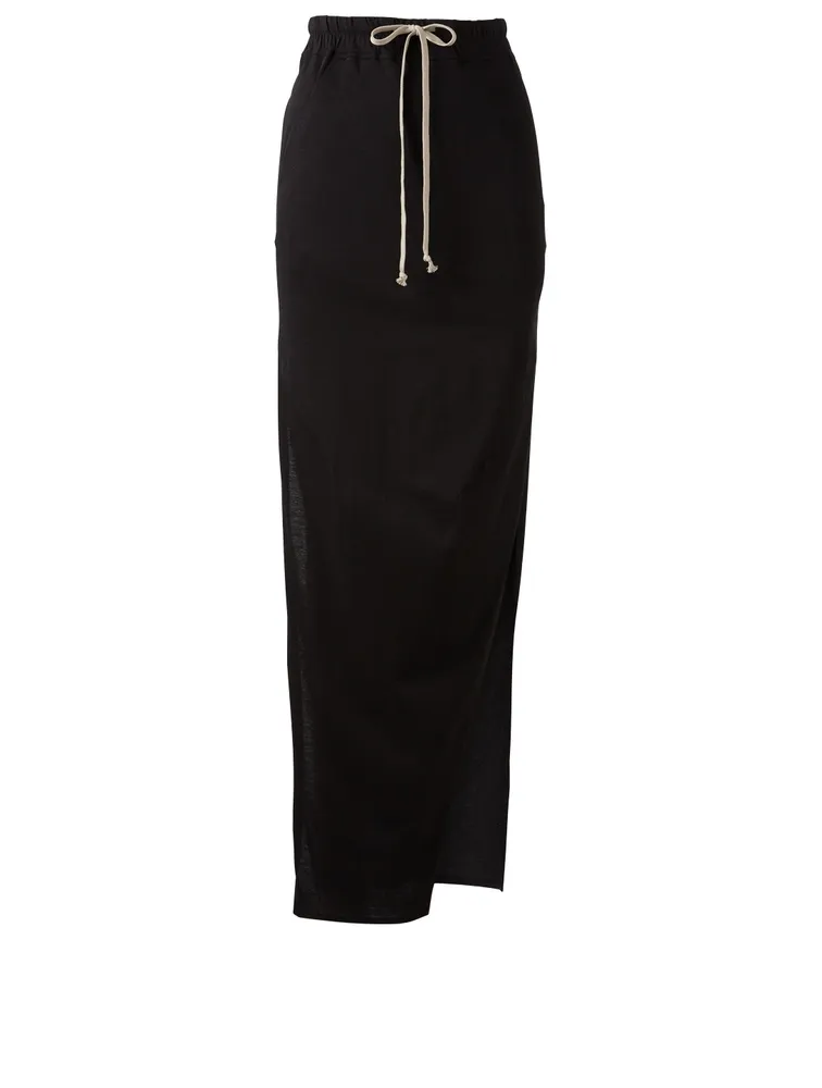 Long Drawstring Skirt