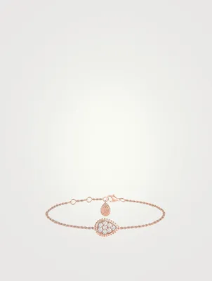 Serpent Bohème S Motif Rose Gold Chain Bracelet With Diamonds