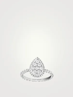 Serpent Bohème S Motif White Gold Ring With Diamonds