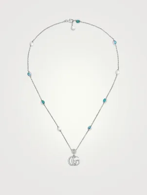 GG Marmont Sterling Silver Necklace