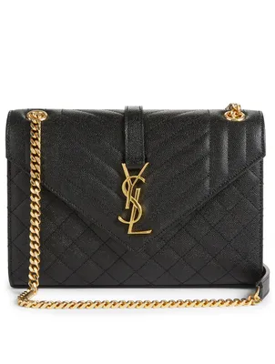 Medium YSL Monogram Leather Envelope Bag