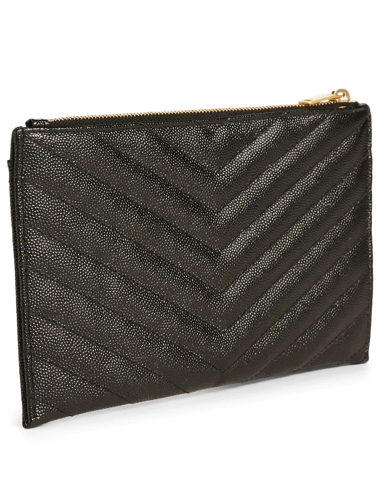 YSL Monogram Leather Pouch