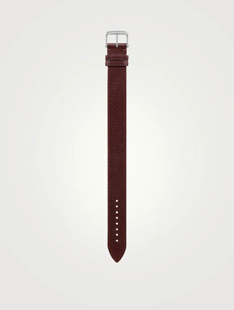 Medium Pebble Grain Leather Strap