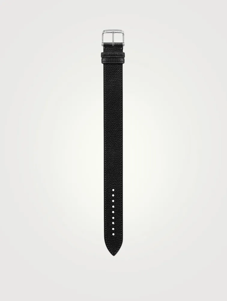 Large Pebble Grain Leather Strap