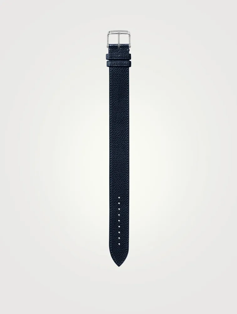 Large Pebble Grain Leather Strap