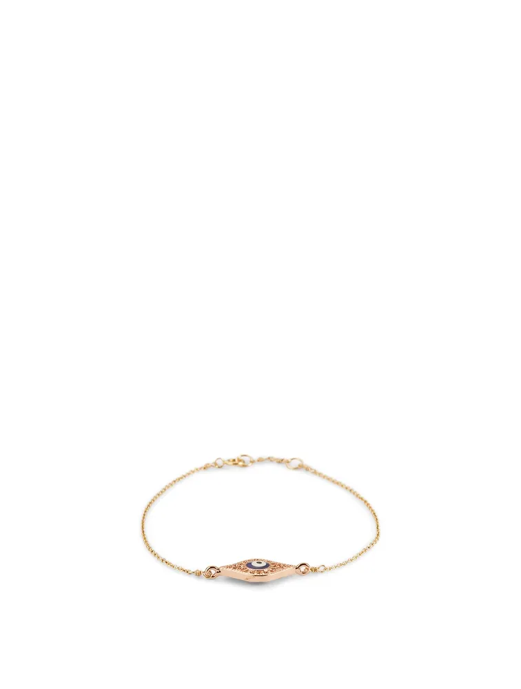 Evil Eye 14K Gold-Filled Charm Bracelet