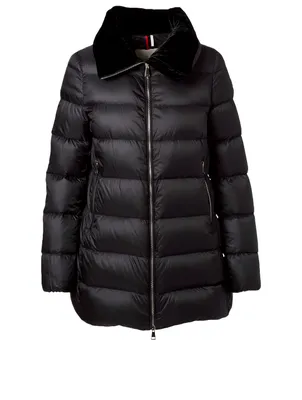 Torcol Down Coat With Velvet Collar