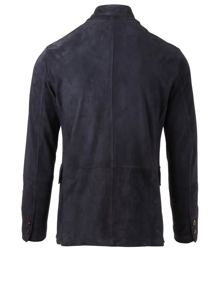 Suede Nehru Jacket