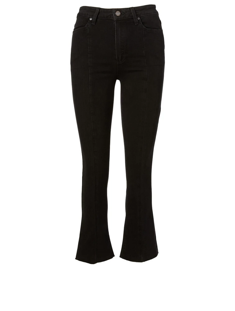 Seamed Colette Jeans With Raw Hem