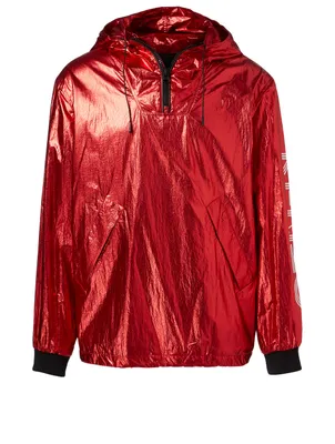 Sport Logo Metallic Nylon Anorak