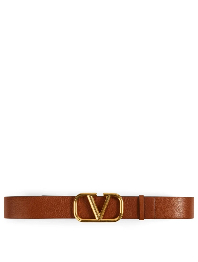 Medium VLogo Leather Belt