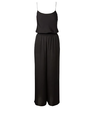 Silk Sleeveless Jumpsuit