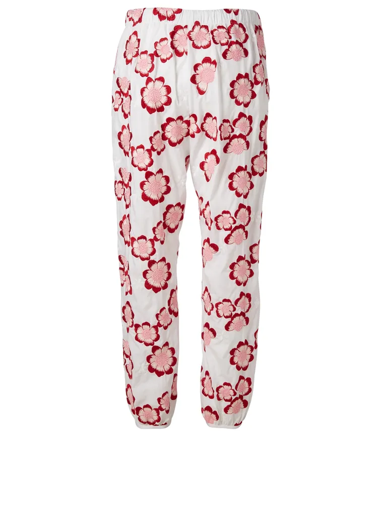 4 Moncler Simone Rocha Embroidered Jogger Pants