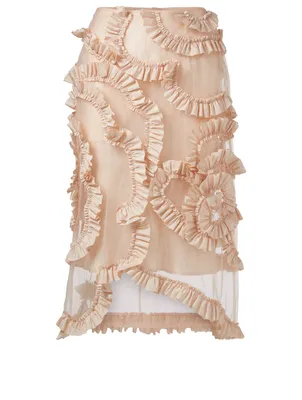 4 Moncler Simone Rocha Ruffled Tulle Skirt
