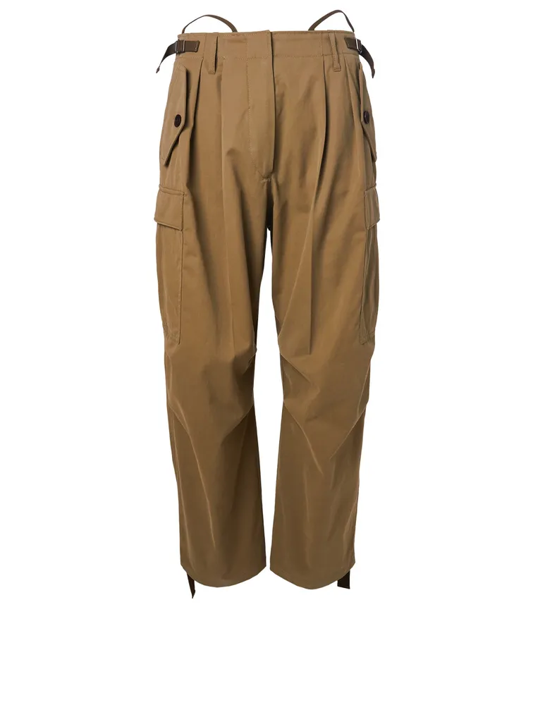 Cargo Pants With Strap Detail