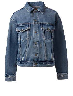 Kim Distressed Denim Jacket