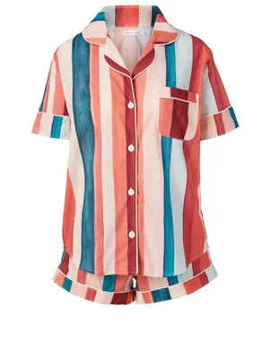 Medina Stripe Short Pajama Set