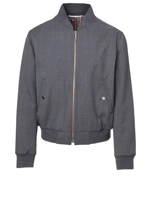 Wool-Blend Bomber Jacket