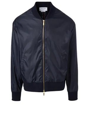 Bomber Jacket With Back Stripe