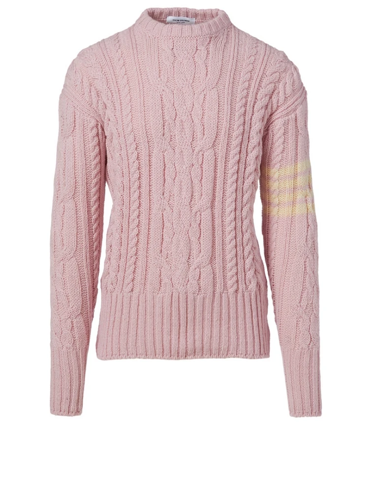 Wool Cable-Knit Sweater