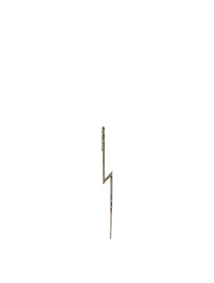 The Flash 18K Black Gold Ear Pin With Diamonds