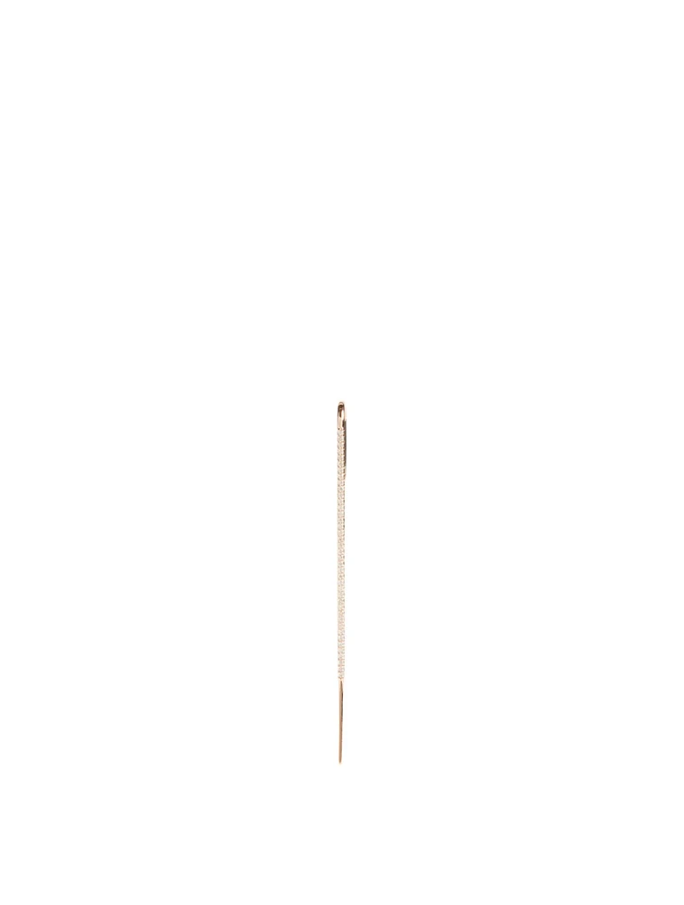 Thread 18K Rose Gold Ear Pin With Diamonds