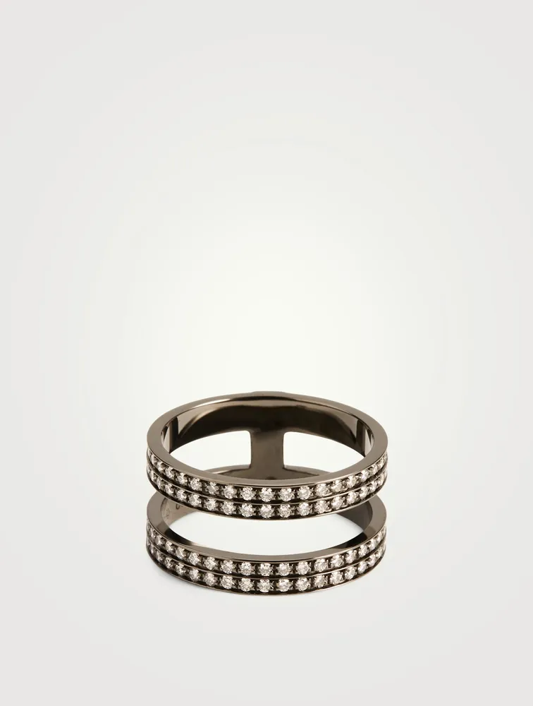 Berbère Gold Ring With Diamonds