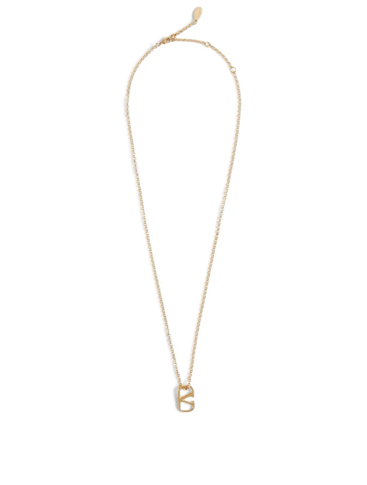 Collana VLogo Pendant Necklace